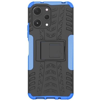 Чехол Armor для Xiaomi Redmi 12 бампер противоударный с подставкой Blue