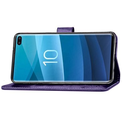 Чехол Clover для Samsung Galaxy S10 Plus / G975 книжка кожа PU с визитницей фиолетовый