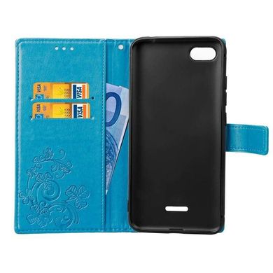 Чехол Clover для Xiaomi Redmi 6A книжка кожа PU Голубой