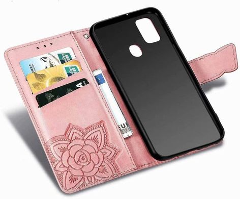 Чохол Butterfly для Samsung Galaxy M21 / M215 книжка шкіра PU рожевий
