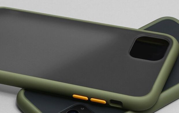 Чохол Matteframe для Iphone 11 бампер матовий протиударний Avenger Зелений