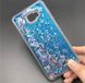 Чехол Glitter для Samsung J4 Plus 2018 / J415 Бампер Жидкий блеск Синий
