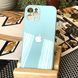 Чохол Color-Glass для Iphone 12 Pro Max бампер із захистом камер Turquoise