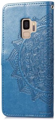 Чехол Vintage для Samsung Galaxy S9 / G960 книжка с узором голубой