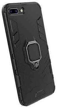 Чехол Iron Ring для Iphone 7 Plus / 8 Plus бронированный Бампер с подставкой Black