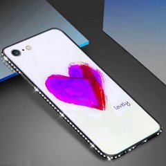 Чохол Glass-case для Iphone 5 / 5s / SE бампер накладка Lovely