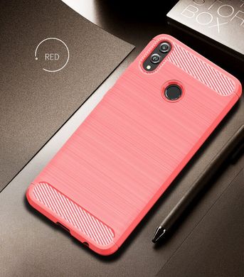 Чехол Carbon для Xiaomi Redmi Note 7 / Redmi Note 7 Pro бампер оригинальный Red