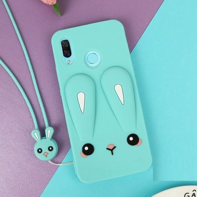 Чохол Funny-Bunny 3D для Xiaomi Redmi 7 бампер гумовий Блакитний