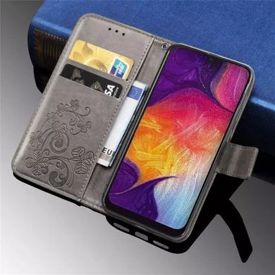Чохол Clover для Samsung Galaxy A50 2019 / A505F книжка шкіра PU сірий