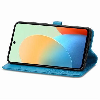 Чехол Vintage для Tecno Spark Go 2024 / BG6 книжка кожа PU с визитницей голубой
