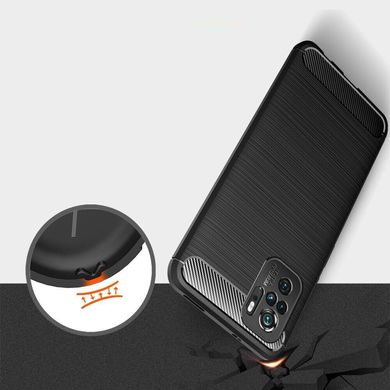 Чехол Carbon для Xiaomi Poco M5s бампер противоударный Black