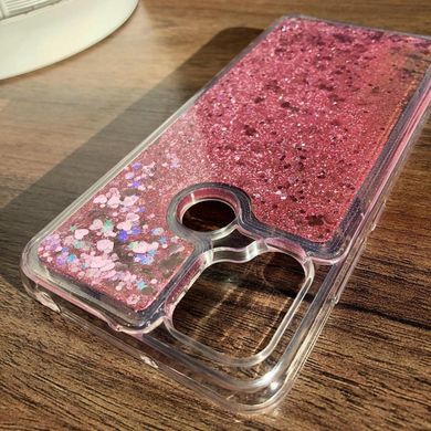 Чехол Glitter для Xiaomi Redmi 10A бампер силиконовый аквариум Розовый