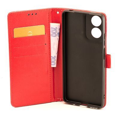 Чехол Idewei для Motorola Moto E14 книжка кожа PU с визитницей красный