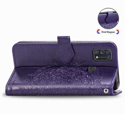 Чехол Vintage для Samsung Galaxy M31 / M315 книжка женский с визитницей фиолетовый
