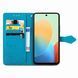 Чехол Vintage для Tecno Spark Go 2024 / BG6 книжка кожа PU с визитницей голубой