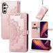 Чехол Vintage для Samsung Galaxy A25 / A256 книжка кожа PU с визитницей розовый