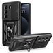 Чехол Hide Shield для Infinix Hot 50 Pro / X6881 бампер противоударный с подставкой кольцом Black