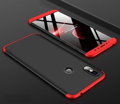 Чехол GKK 360 для Xiaomi Redmi S2 бампер оригинальный Black-Red