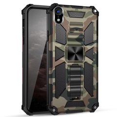 Чехол Military Shield для Iphone XR бампер противоударный с подставкой Khaki