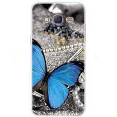 Чехол Print для Samsung Galaxy J7 Neo / J701 силиконовый бампер с рисунком Butterfly