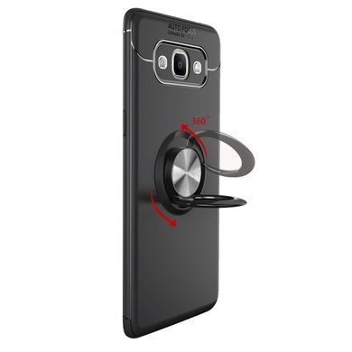Чохол TPU Ring для Samsung Galaxy J7 2016 / J710 бампер з кільцем Black