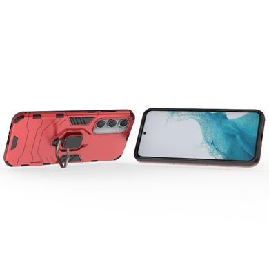 Чехол Iron Ring для Samsung Galaxy A35 5G / A356 бампер противоударный с подставкой кольцом Red