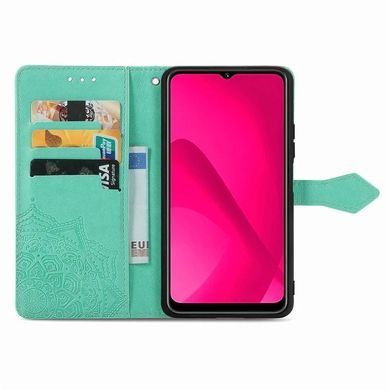 Чехол Vintage для Xiaomi Poco C75 книжка кожа PU с визитницей бирюзовый