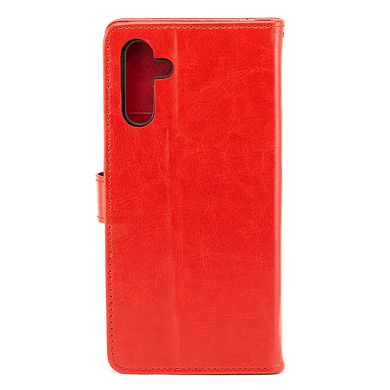 Чехол Idewei для Samsung Galaxy A04s / A047 книжка кожа PU с визитницей красный