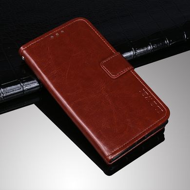 Чохол Idewei для Motorola Moto G8 Power книжка шкіра PU з візитниці коричневий