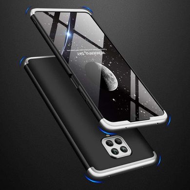 Чехол GKK 360 для Xiaomi Redmi Note 9S бампер оригинальный Black-Silver