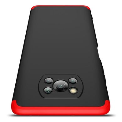 Чохол GKK 360 для Xiaomi Poco X3 / X3 Pro бампер протиударний Black-Red