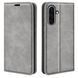Чехол Taba Retro-Skin для Samsung Galaxy A36 / A366 книжка кожа PU с визитницей серый