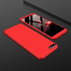 Чехол GKK 360 для Huawei Y7 2018 / Y7 Prime 2018 (5.99") бампер накладка оригинальный без выреза Red