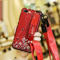 Чехол Lanyard для Iphone 7 Plus / Iphone 8 Plus бампер с ремешком Red УЦЕНКА