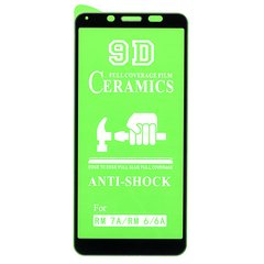 Защитная пленка-стекло AVG Ceramics для Xiaomi Redmi 6 бронированная с рамкой Black