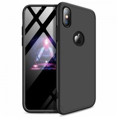 Чохол GKK 360 для Iphone XS Max Бампер оригінальний з вирізом Black
