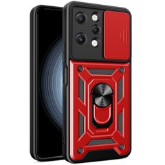 Чехол Hide Shield для Xiaomi Redmi 12 бампер противоударный с подставкой Red