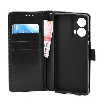 Чехол Idewei для Motorola Moto G85 книжка кожа PU с визитницей черный