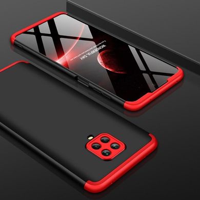 Чехол GKK 360 для Xiaomi Redmi Note 9 Pro бампер оригинальный Black-Red