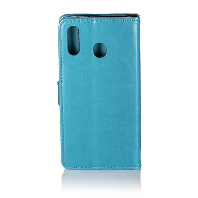 Чехол Idewei для Samsung A30 2019 / A305F книжка кожа PU голубой