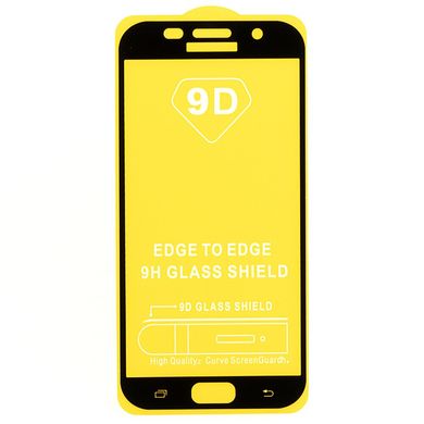 Защитное стекло AVG 9D Full Glue для Samsung A7 2017 / A720 полноэкранное черное