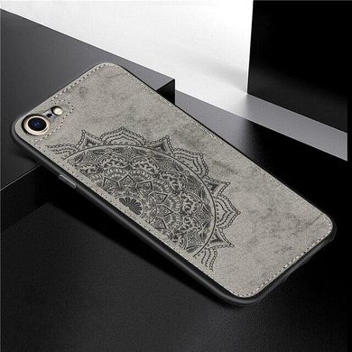 Чехол Embossed для Iphone 6 / 6s бампер накладка тканевый серый