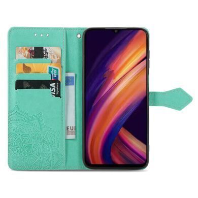 Чехол Vintage для Samsung Galaxy A25 / A256 книжка кожа PU с визитницей бирюзовый