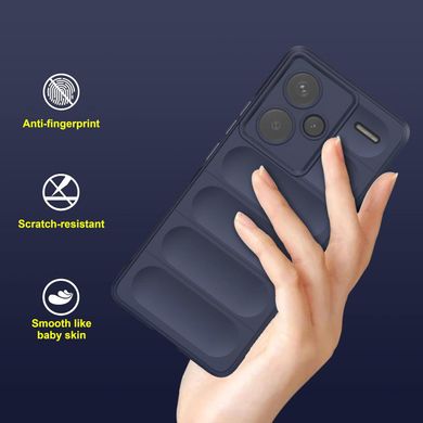 Чехол Wave Shield для Xiaomi Redmi Note 13 Pro Plus 5G бампер противоударный Blue