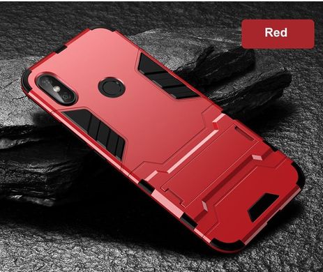 Чохол Iron для Xiaomi Mi Max 3 броньований бампер Броня Red