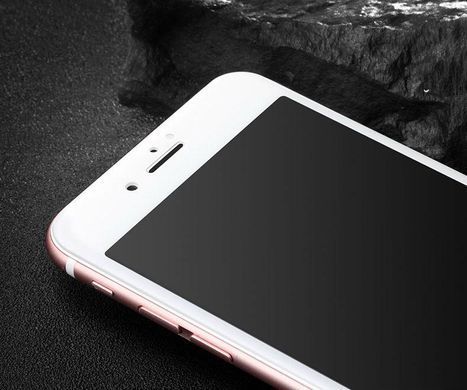 Защитное 3D стекло MOCOLO для Iphone SE 2022 полноэкранное белое