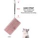 Чехол Embossed Cat and Dog для Xiaomi Redmi Note 9 книжка кожа PU с визитницей розовое золото