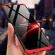 Чехол GKK 360 для Xiaomi Redmi Note 9 Pro бампер оригинальный Black-Red