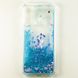 Чехол Glitter для Xiaomi Redmi Note 8 Бампер Жидкий блеск Синий