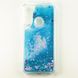 Чохол Glitter для Xiaomi Redmi Note 8 Бампер Рідкий блиск Синій